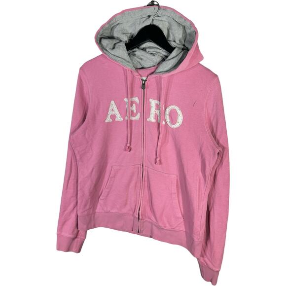 Women's Aeropostale Spellout Full Zip Hoodie - Picture 3 of 7
